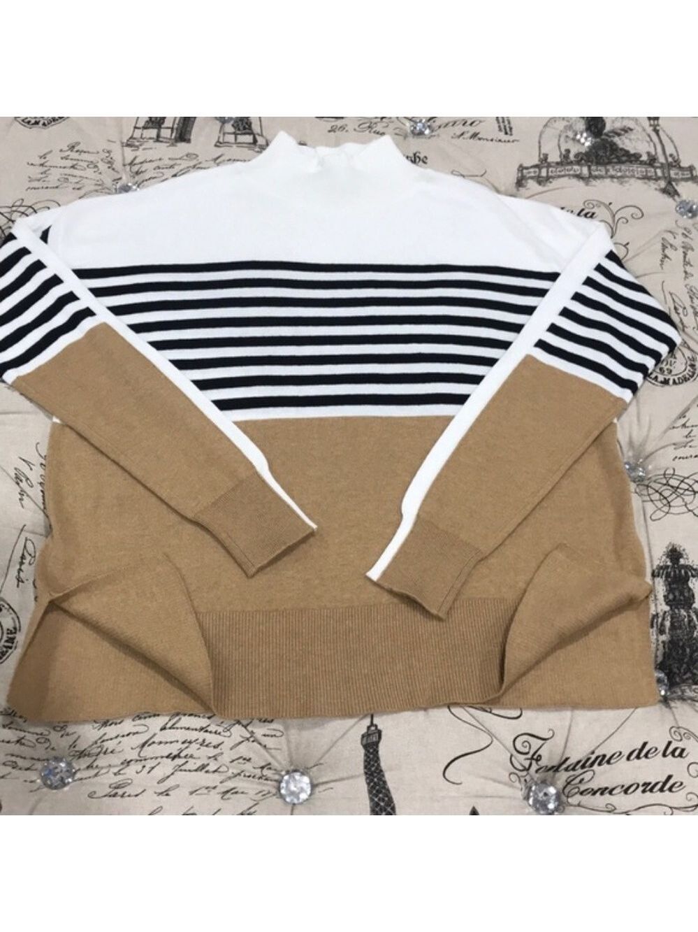 COURT & ROWE Stripe Colorblock Sweater - Picture 7 of 10